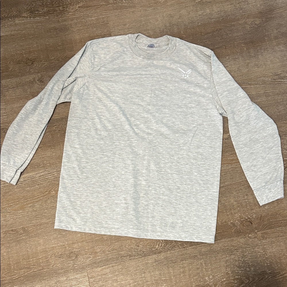 Men's Gray USAF PT Long Sleeve Shirt